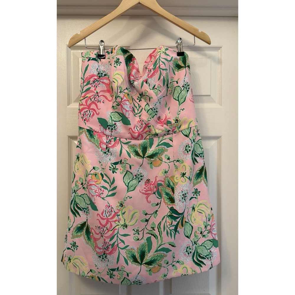 Lilly Pulitzer Women's Kylo Strapless Skirted Romper XS - Picture 3 of 9